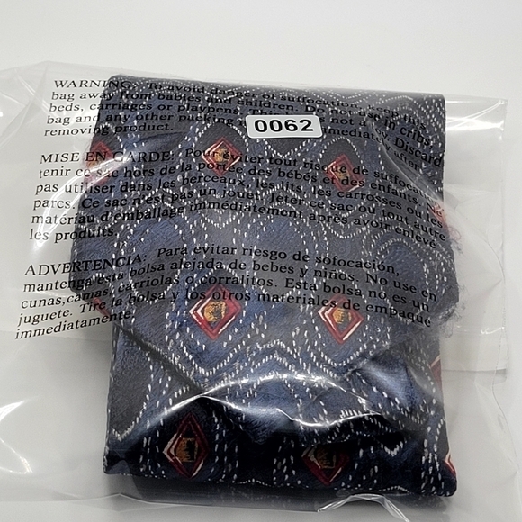 Stafford Blue Red Geometric 100% Silk Men's Tie - Picture 4 of 4